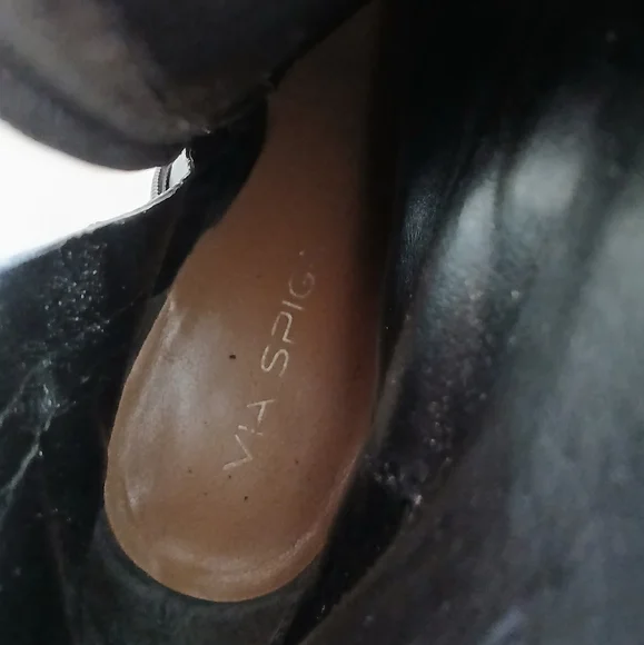 Black Leather Ankle Boots - Picture 8 of 15